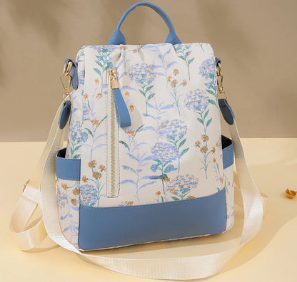 Women's Leather Backpack with Anti-Theft Design – Multifunctional and High-Capacity