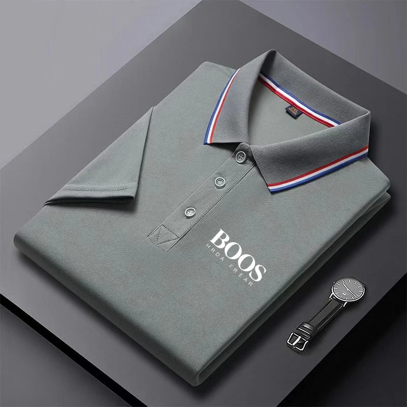 Men's short-sleeved polo shirt, casual and comfortable