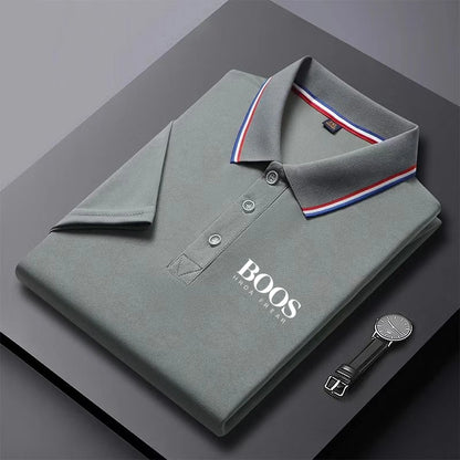 Men's short-sleeved polo shirt, casual and comfortable
