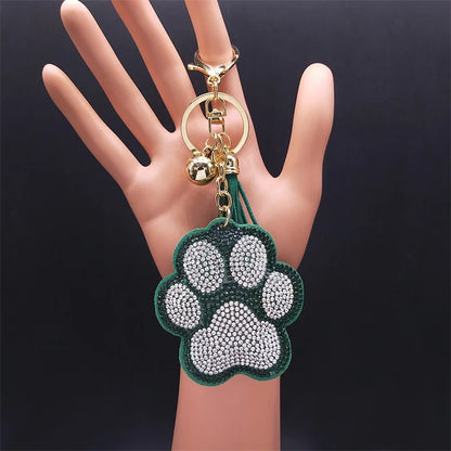 Ladybug keychain with a beautiful and charming crystal pendant