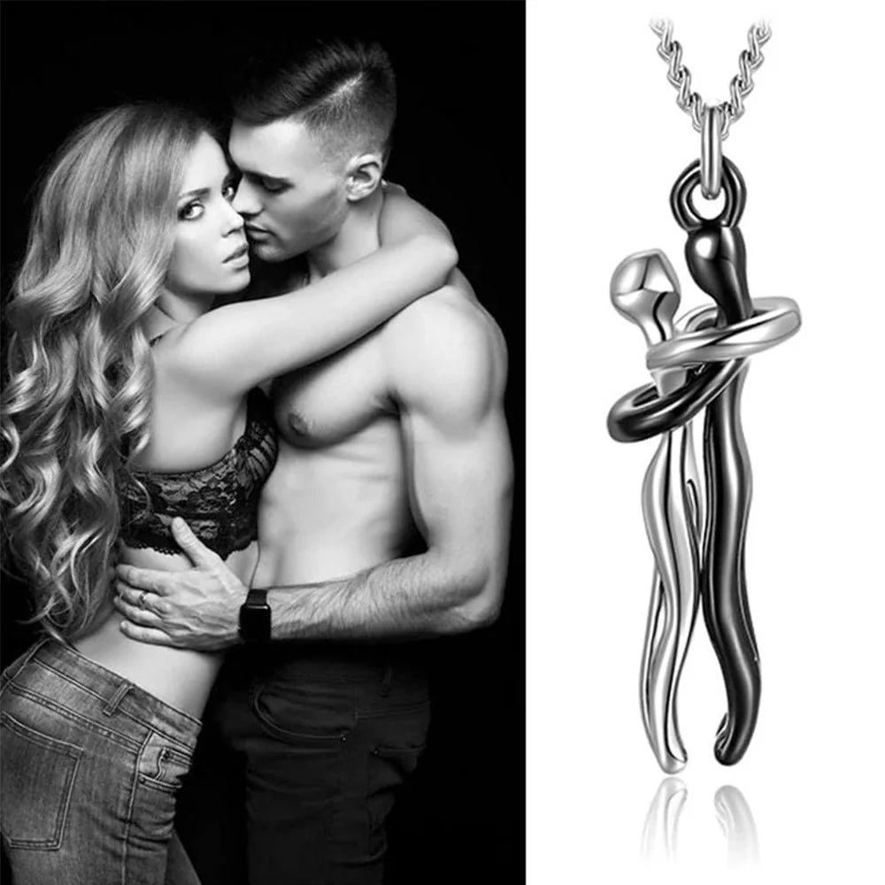 Love Symbol Hug Pendant Necklace – Sophisticated and Elegant