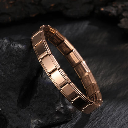 Italian-Style Square-Link Stainless Steel Bracelets – Unisex – Flexible Italian Links