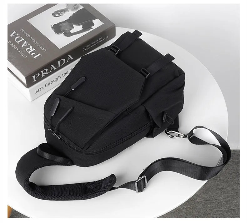 Men's single shoulder crossbody backpack, handheld, for outdoor activities, gym