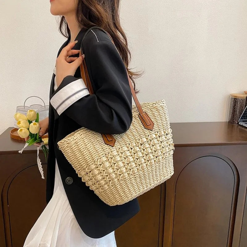 Classic women's handbag, crafted from premium leather with an elegant finish