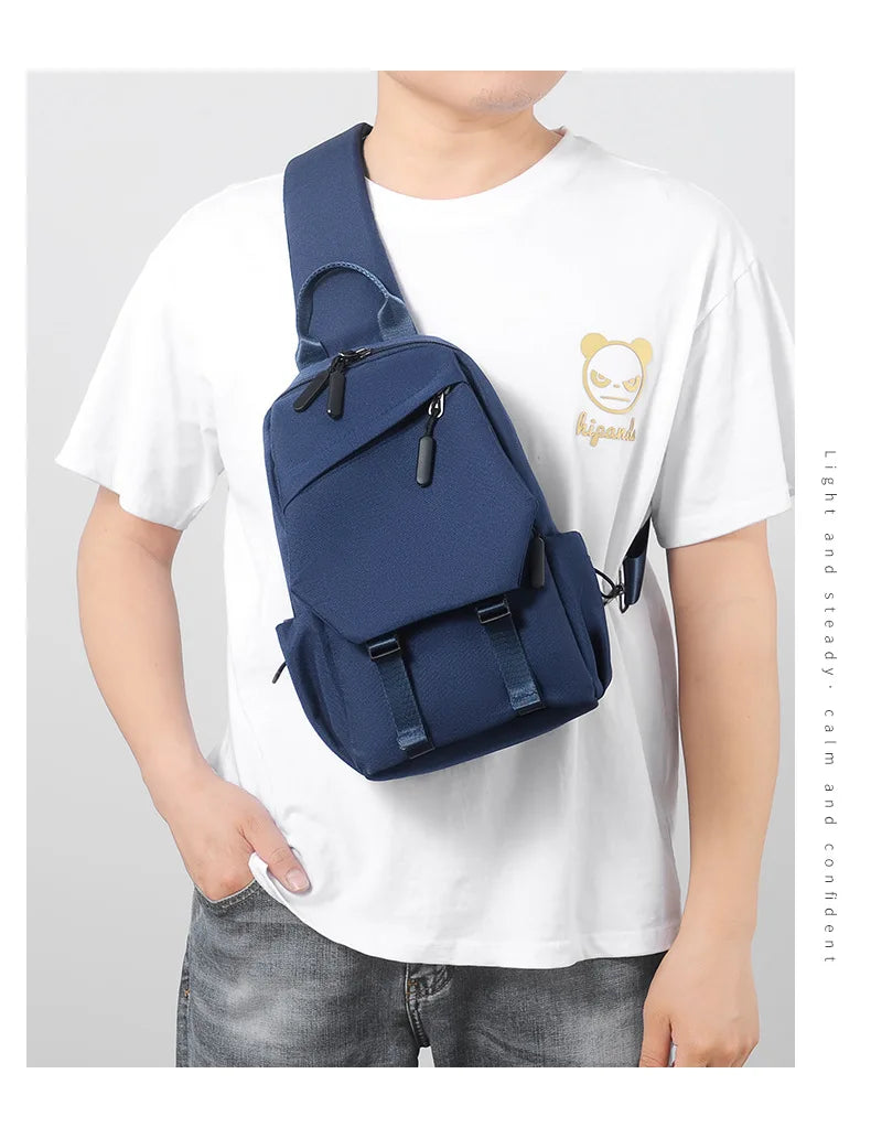Men's single shoulder crossbody backpack, handheld, for outdoor activities, gym