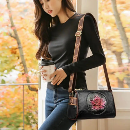 Women's soft leather handbag