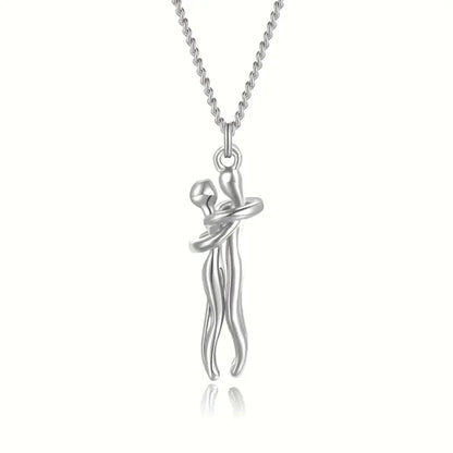Love Symbol Hug Pendant Necklace – Sophisticated and Elegant