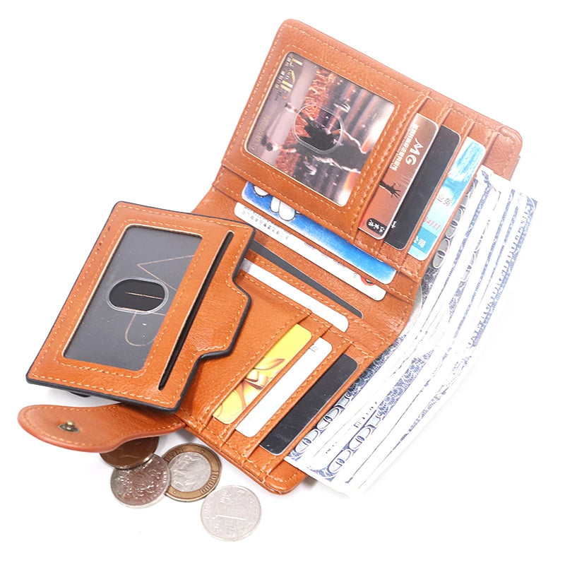 Retro leather women's wallet