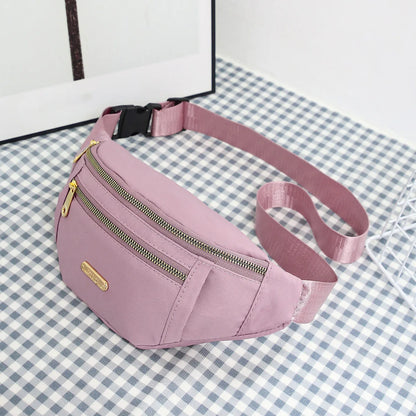 Lightweight crossbody fanny pack for women and men, ideal for running, walking, traveling, and exercising