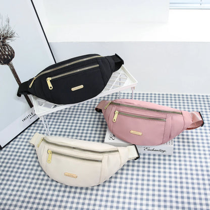 Lightweight crossbody fanny pack for women and men, ideal for running, walking, traveling, and exercising