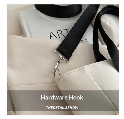 Women's Waterproof Nylon Tote Bag – Large Capacity and Lightweight with Crossbody Strap