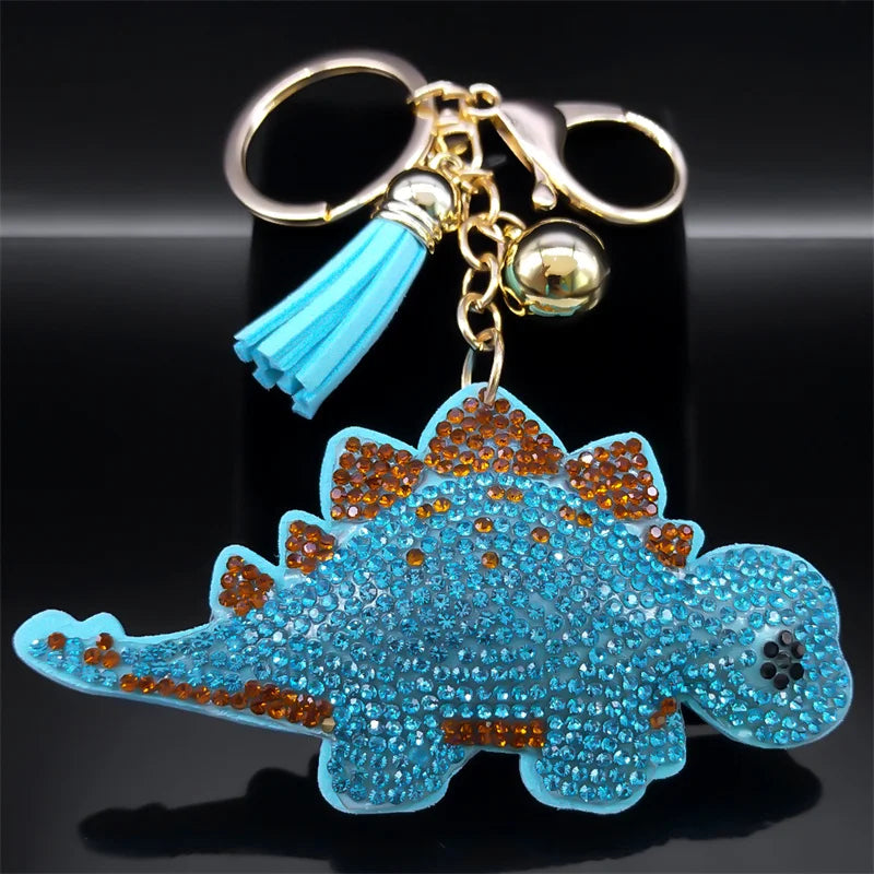 Ladybug keychain with a beautiful and charming crystal pendant