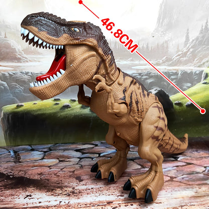 Large, Electric Mechanical Dinosaur Robot Toy for Children – Walks, Releases Smoke, Lays Eggs, Emits Light and Sound