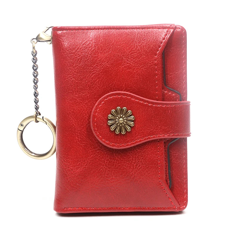 Retro leather women's wallet