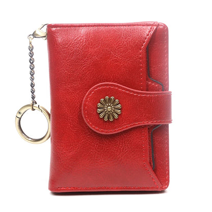 Retro leather women's wallet