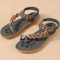 Women's bohemian style flip-flops