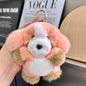 Plush keychain with an adorable and fun dog/rabbit pendant
