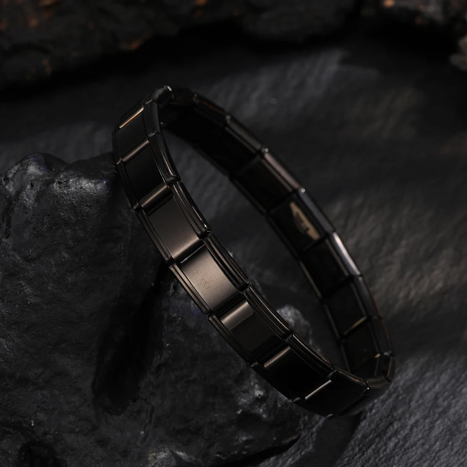 Italian-Style Square-Link Stainless Steel Bracelets – Unisex – Flexible Italian Links