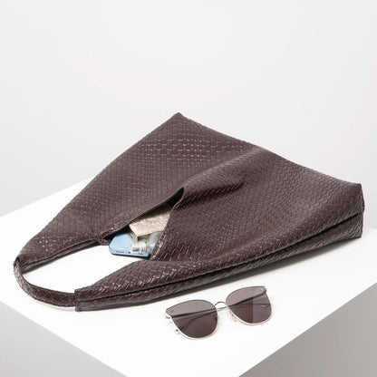 Women's Large-Capacity Retro Leather Hobo Shoulder Bag