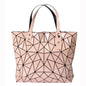 Women's beach-style holographic shoulder bag in various colors.
