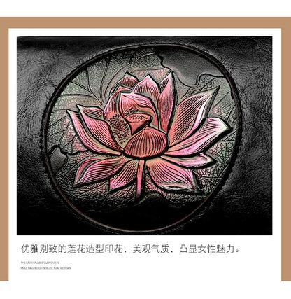 Women's soft leather handbag