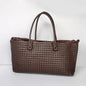 Modern and versatile braided shoulder tote bag with extra-large capacity