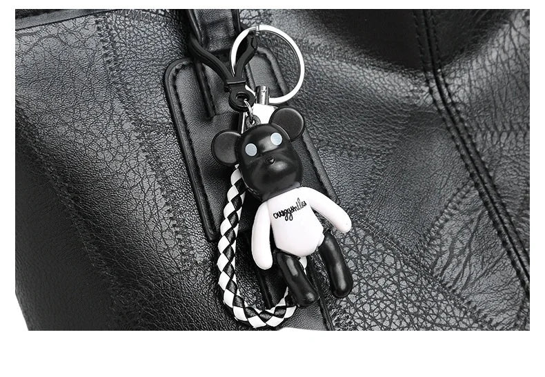 Stylish and elegant women's square tote bag with a horizontal zipper, suitable for carrying by hand or on the shoulder