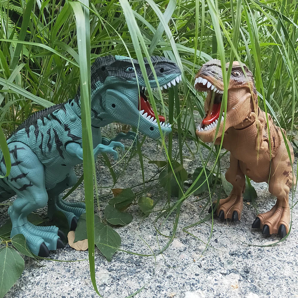 Large, Electric Mechanical Dinosaur Robot Toy for Children – Walks, Releases Smoke, Lays Eggs, Emits Light and Sound