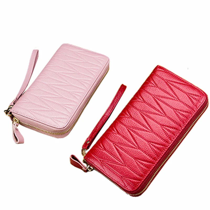 Women's wallet in genuine leather with RFID for card