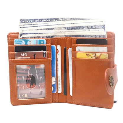 Retro leather women's wallet