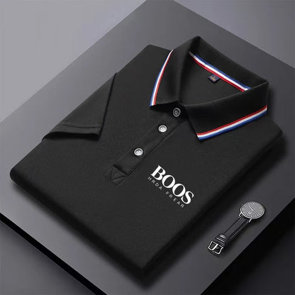 Men's short-sleeved polo shirt, casual and comfortable