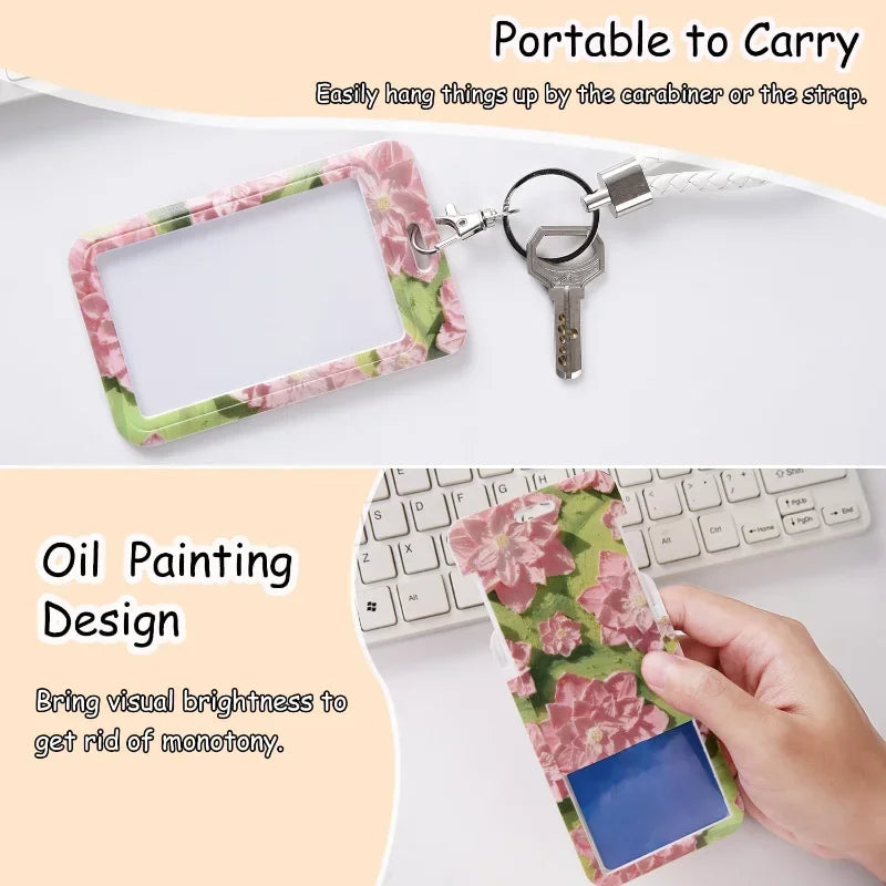 Women's card holder with keychain