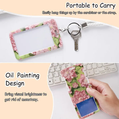 Women's card holder with keychain