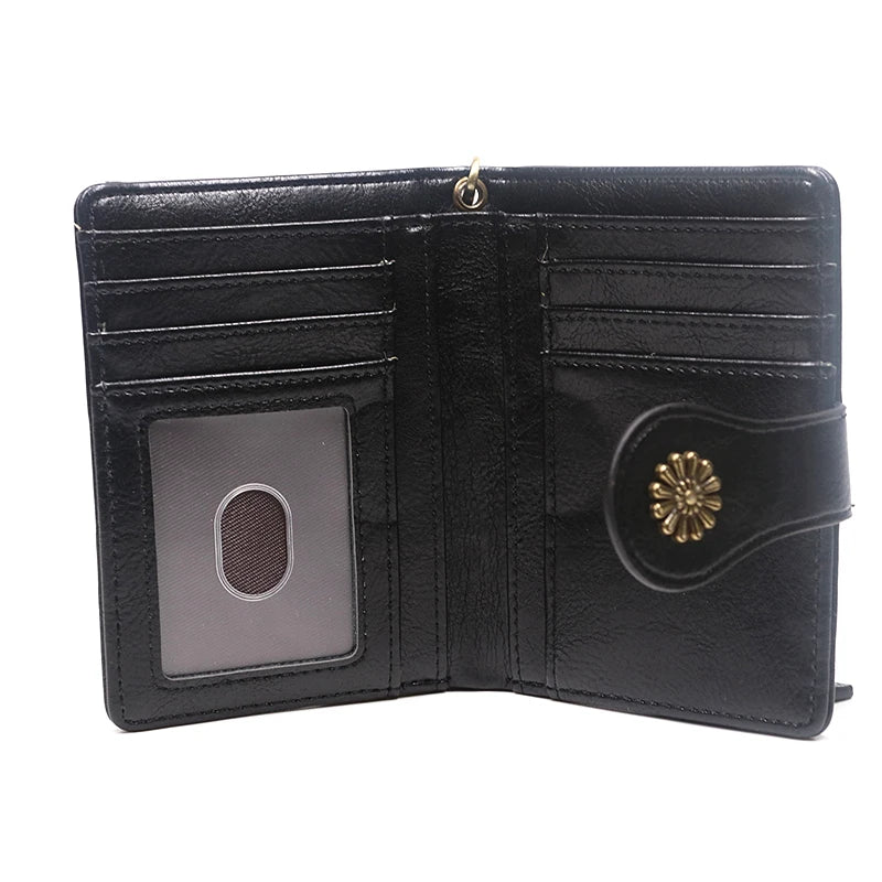 Retro leather women's wallet