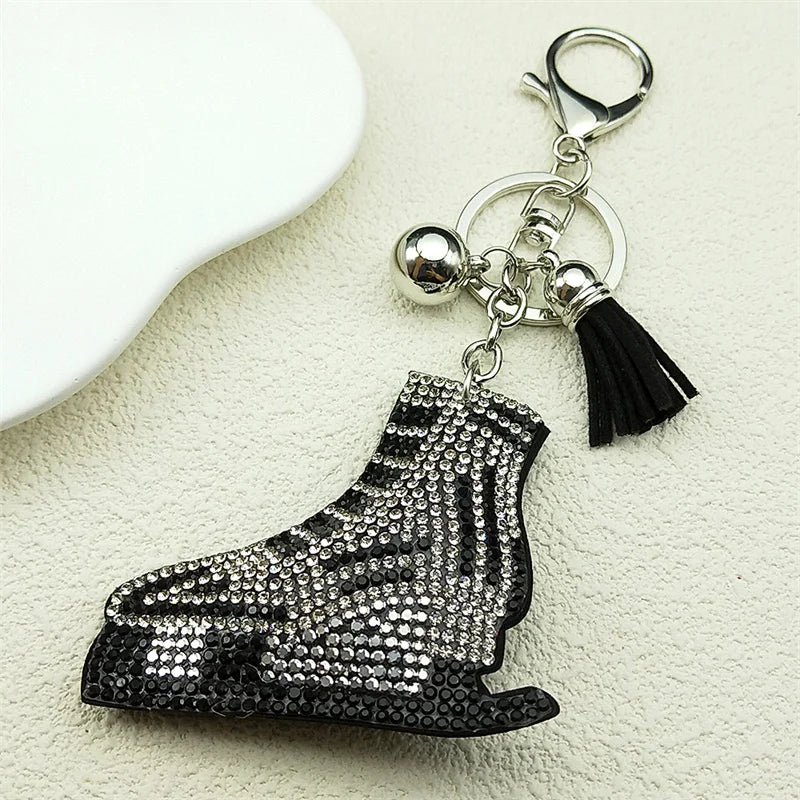 Ladybug keychain with a beautiful and charming crystal pendant