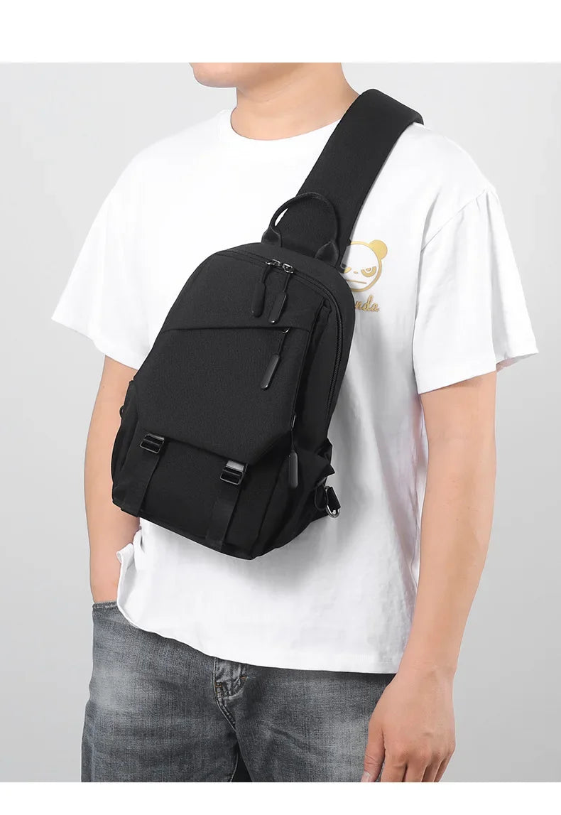 Men's single shoulder crossbody backpack, handheld, for outdoor activities, gym