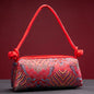 Women's shoulder/handbag in embroidered silk