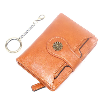 Retro leather women's wallet
