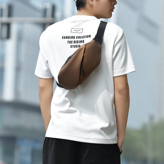 Modern men's shoulder bag and crossbody bag with ample capacity