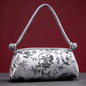 Women's shoulder/handbag in embroidered silk