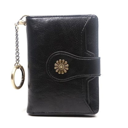 Retro leather women's wallet