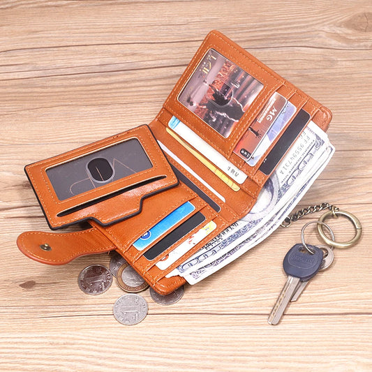 Retro leather women's wallet