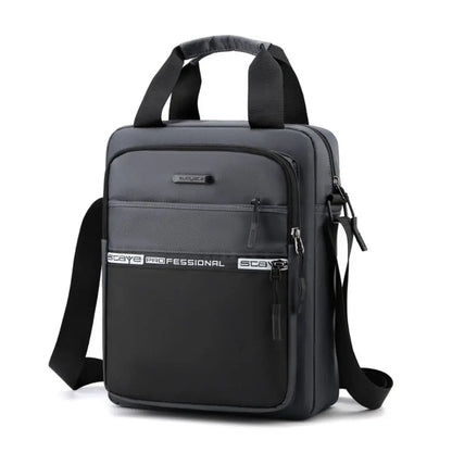 High-capacity, high-quality men's shoulder bag, made of waterproof and multifunctional Oxford fabric