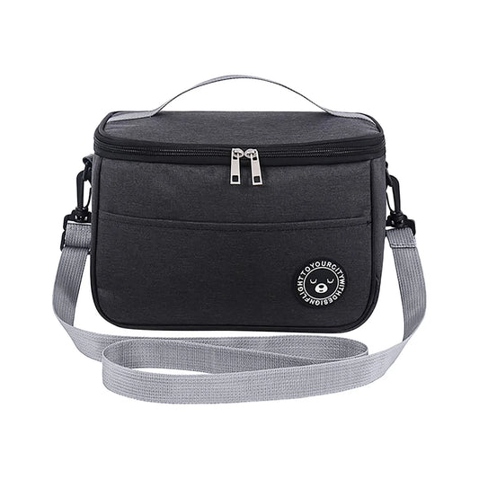 Portable insulated lunch bag, waterproof, for storing food