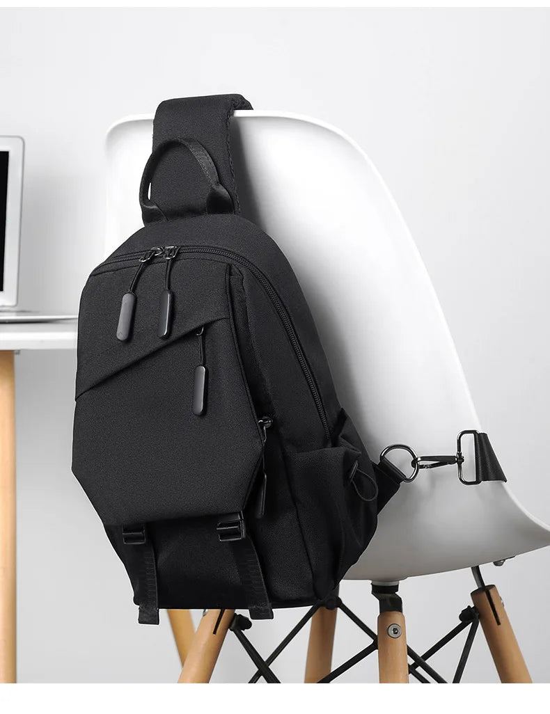 Men's single shoulder crossbody backpack, handheld, for outdoor activities, gym