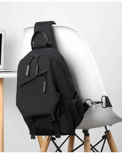 Men's single shoulder crossbody backpack, handheld, for outdoor activities, gym