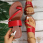Women's minimalist thong sandals, flat style for comfort at home