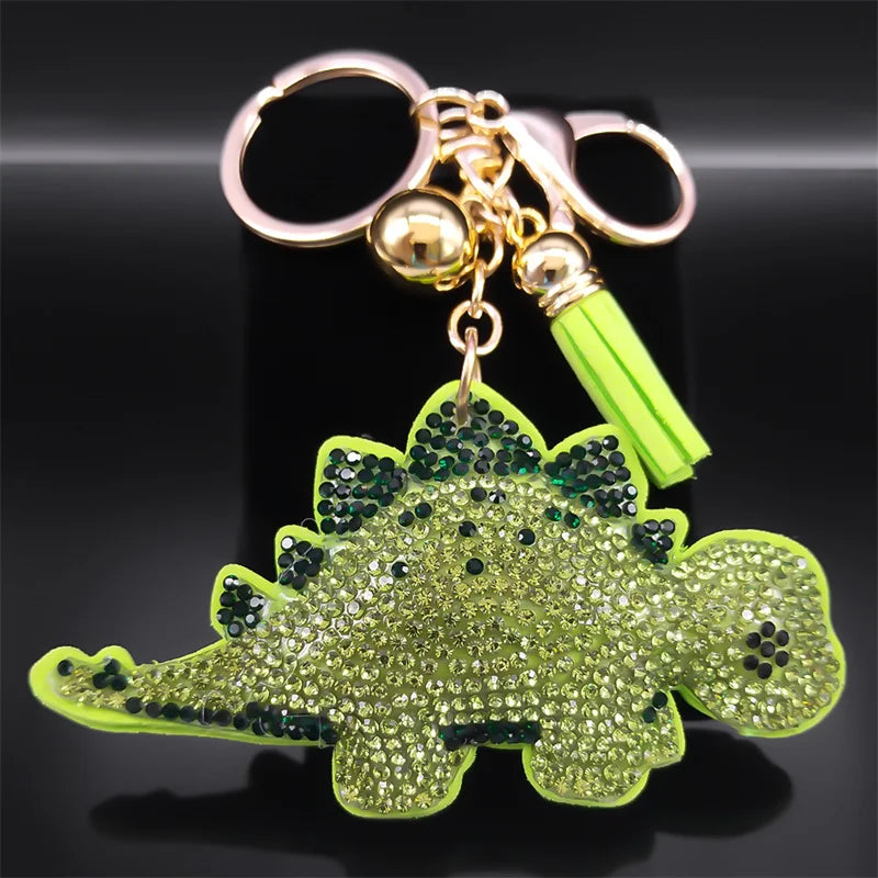 Ladybug keychain with a beautiful and charming crystal pendant