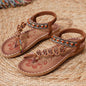 Women's bohemian style flip-flops