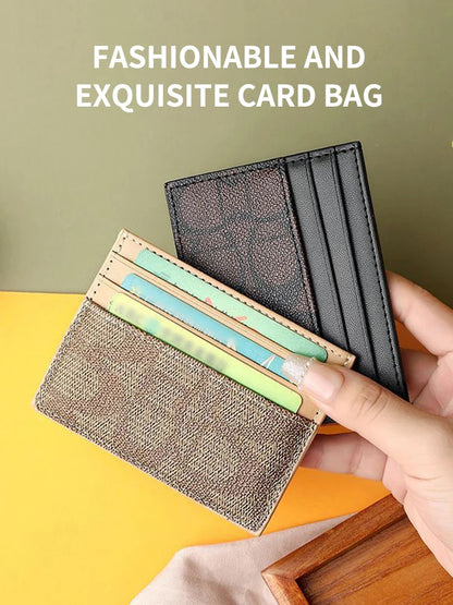 Small women's card holder wallets with an elegant design.